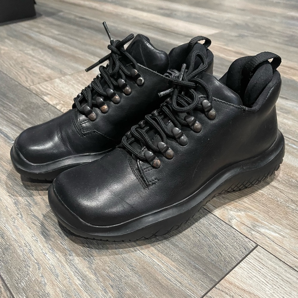 Prada leather chunky sneakers